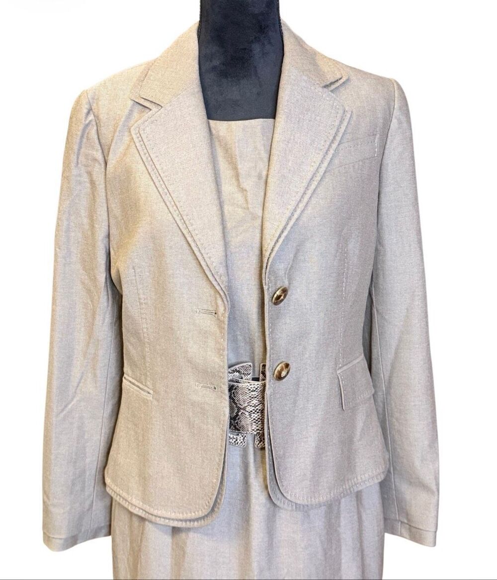 Antonio Melani Tailored "Separates Fit" Dress Suit Set – Taupe Brown Sz.6